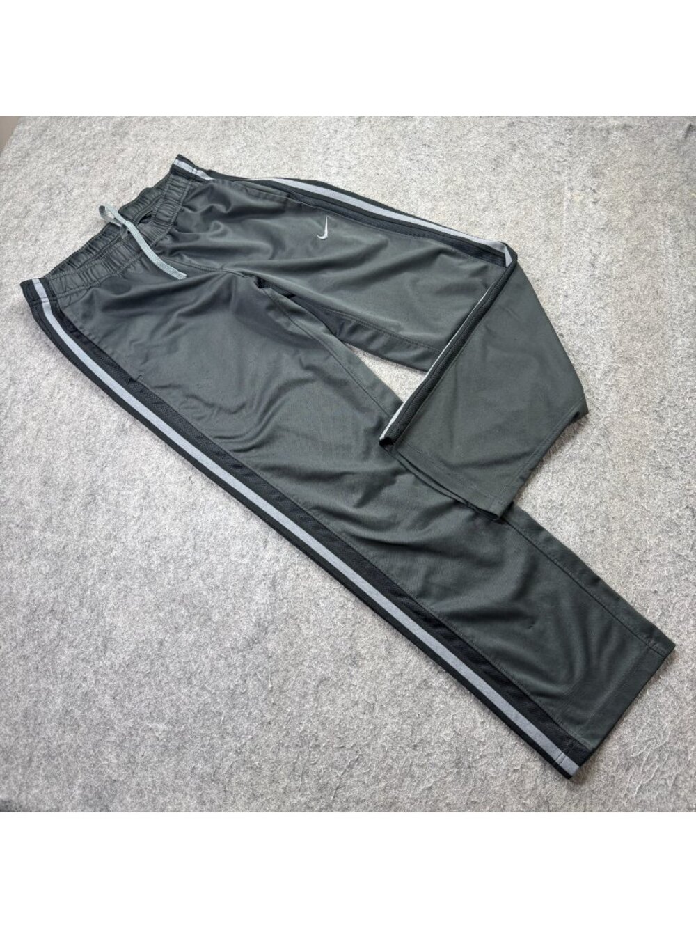 Nike Track Pants Men S Gray Black 30" Epic Knit Training 480238 Lightweight